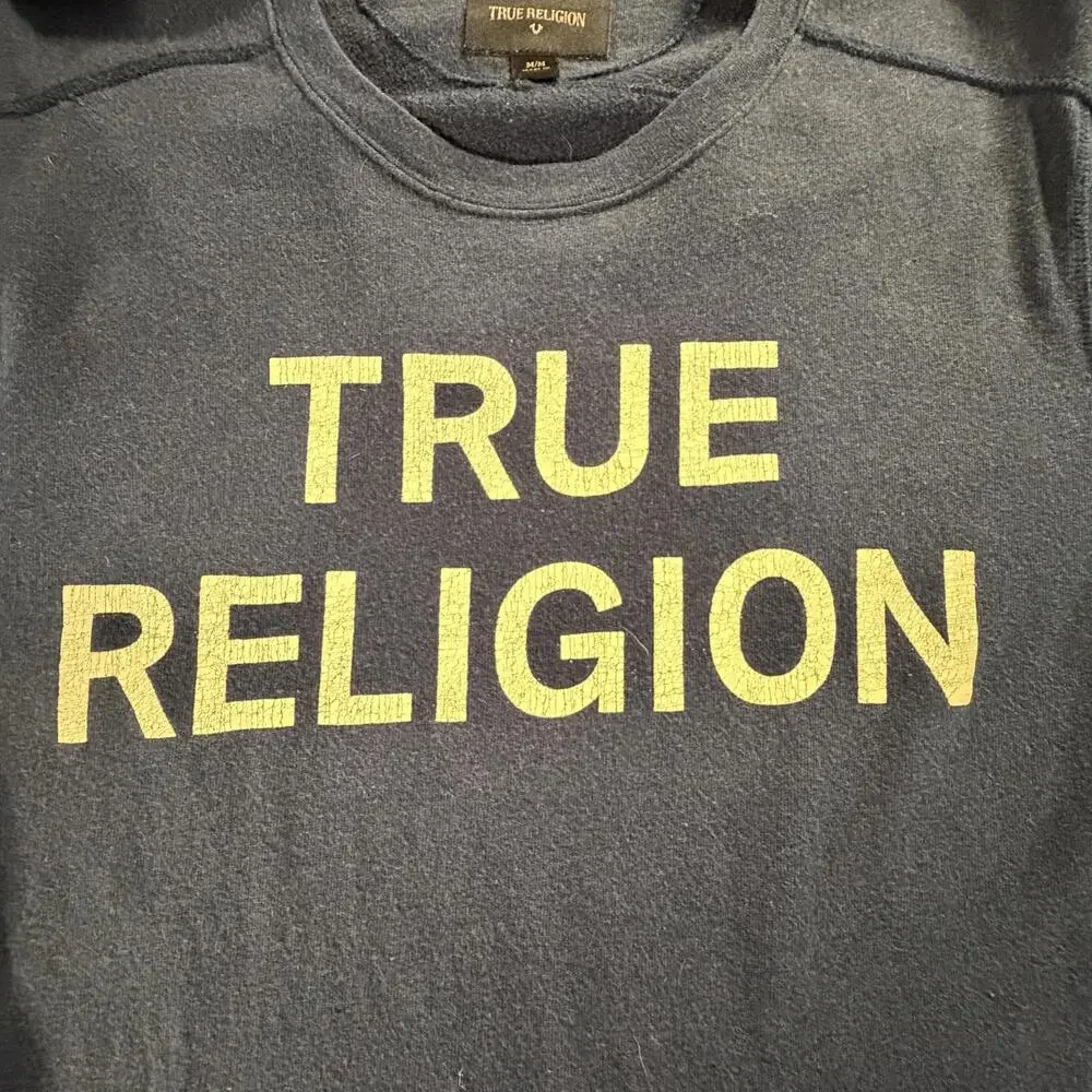 True Religion Men's‎ Medium Navy Sweatshirt #804
